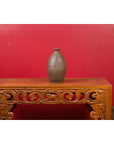 Japanese Meiji Period Early 20th Century Sake Bottle with Brown Patina-5. Asian & Chinese Furniture, Art, Antiques, Vintage Home Décor for sale at FEA Home
