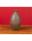 Japanese Meiji Period Early 20th Century Sake Bottle with Brown Patina-6. Asian & Chinese Furniture, Art, Antiques, Vintage Home Décor for sale at FEA Home