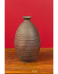 Japanese Meiji Period Early 20th Century Sake Bottle with Brown Patina-3. Asian & Chinese Furniture, Art, Antiques, Vintage Home Décor for sale at FEA Home