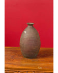 Japanese Meiji Period Early 20th Century Sake Bottle with Brown Patina-10. Asian & Chinese Furniture, Art, Antiques, Vintage Home Décor for sale at FEA Home