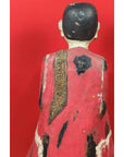 Thai Carved and Painted Wooden Monk Statue with Dispelling of Fear Gesture-16. Asian & Chinese Furniture, Art, Antiques, Vintage Home Décor for sale at FEA Home