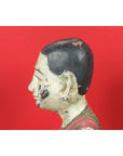 Thai Carved and Painted Wooden Monk Statue with Dispelling of Fear Gesture-5. Asian & Chinese Furniture, Art, Antiques, Vintage Home Décor for sale at FEA Home
