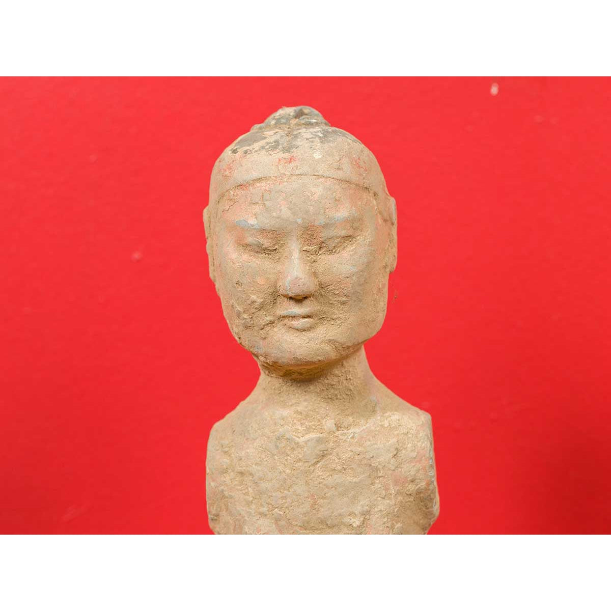 Chinese Western Han Dynasty Polychrome Sculpture with Original Polychromy-8. Asian & Chinese Furniture, Art, Antiques, Vintage Home Décor for sale at FEA Home