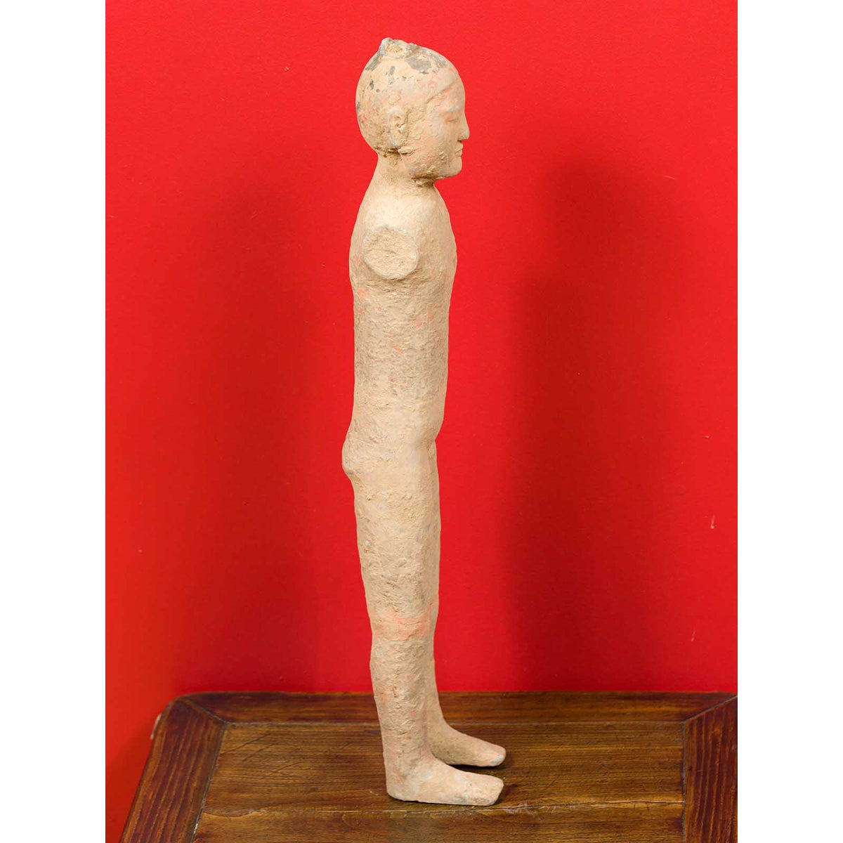 Chinese Western Han Dynasty Polychrome Sculpture with Original Polychromy-4. Asian & Chinese Furniture, Art, Antiques, Vintage Home Décor for sale at FEA Home