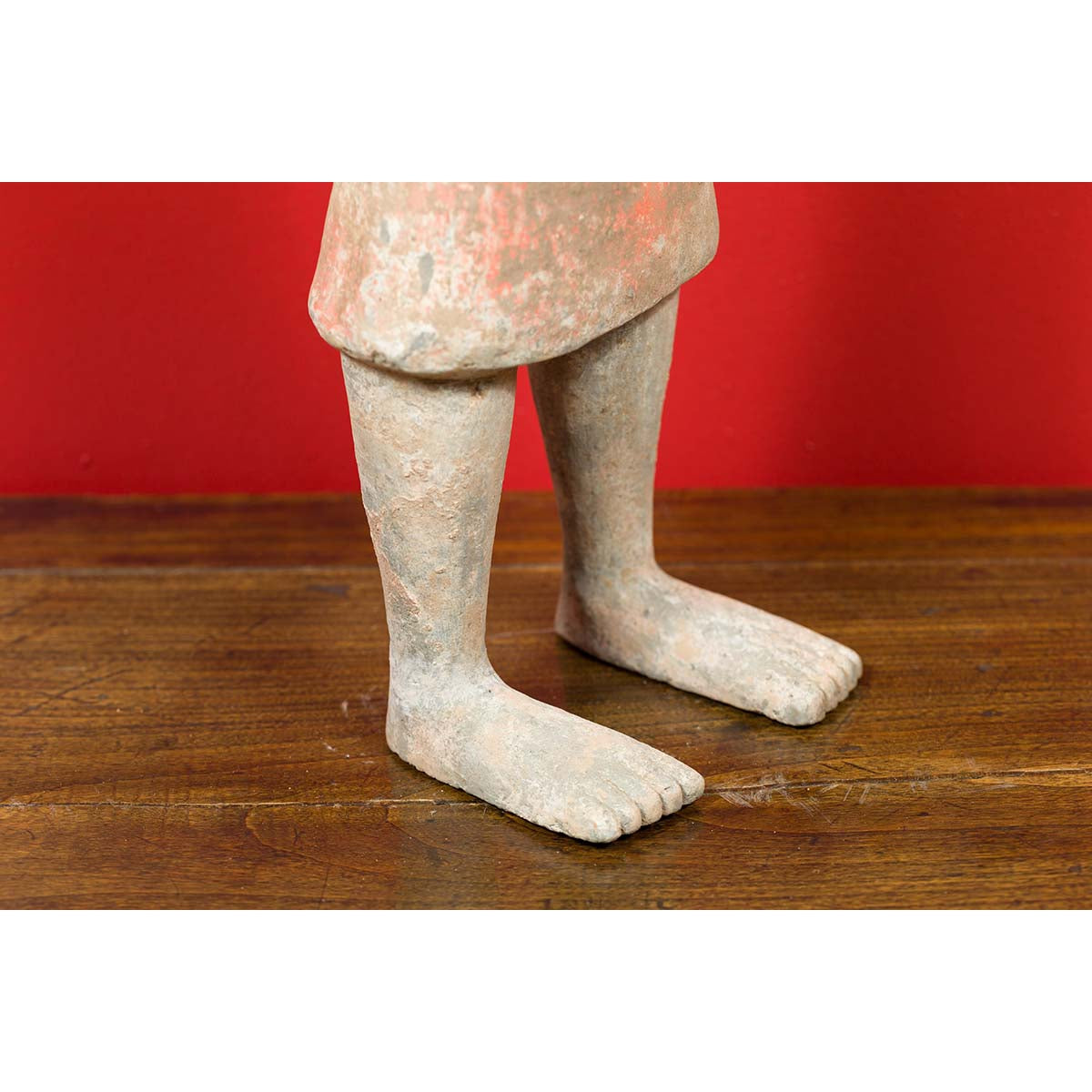 Western Han Dynasty 206 BC-24 AD Chinese Figuring with Original Polychromy-9. Asian & Chinese Furniture, Art, Antiques, Vintage Home Décor for sale at FEA Home