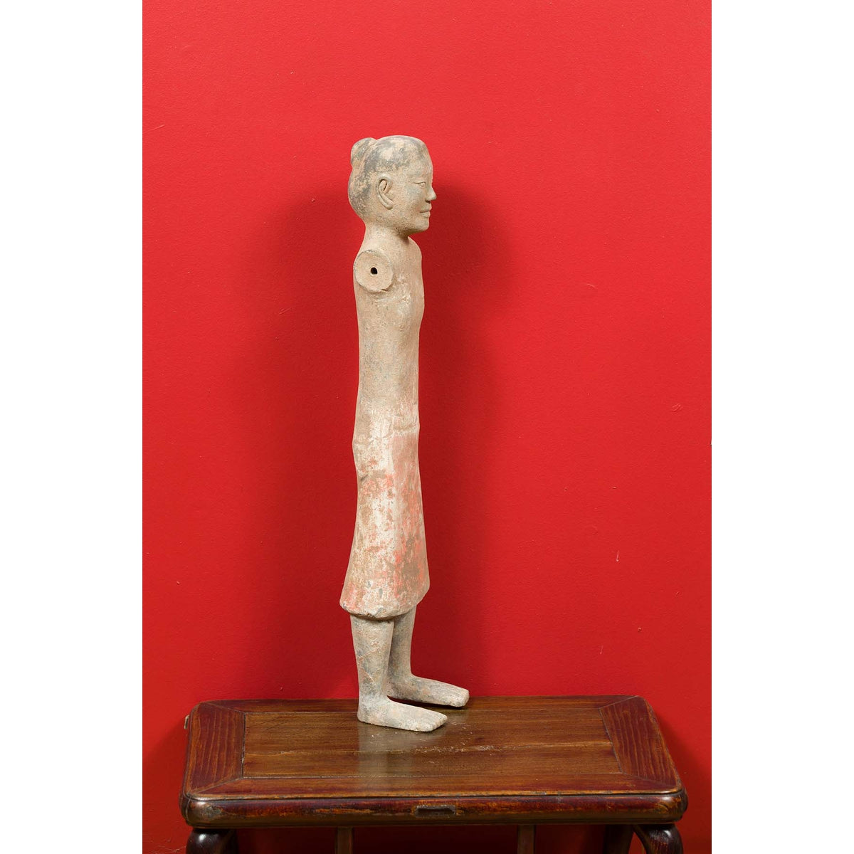 Western Han Dynasty 206 BC-24 AD Chinese Figuring with Original Polychromy-10. Asian & Chinese Furniture, Art, Antiques, Vintage Home Décor for sale at FEA Home