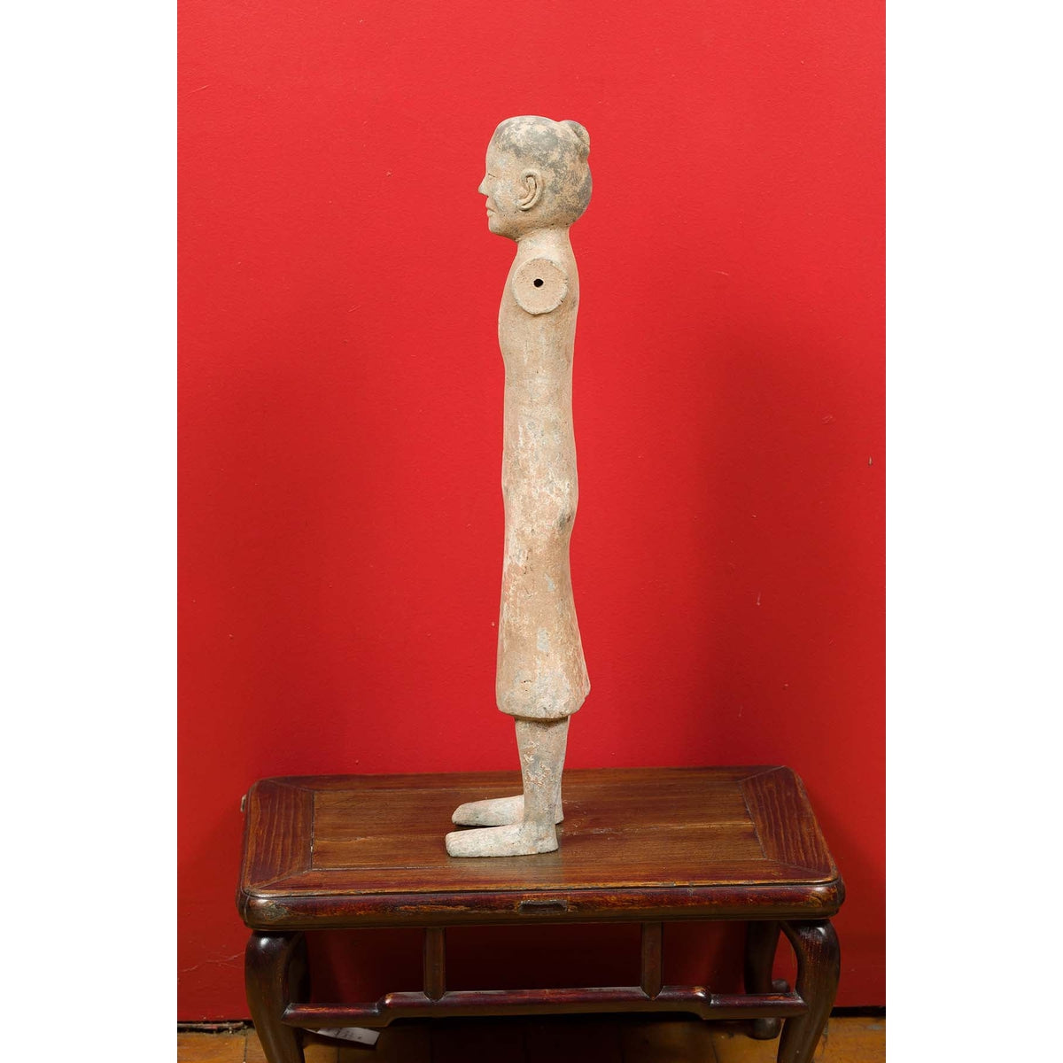 Western Han Dynasty 206 BC-24 AD Chinese Figuring with Original Polychromy-12. Asian & Chinese Furniture, Art, Antiques, Vintage Home Décor for sale at FEA Home