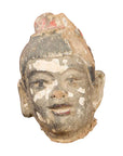 Chinese Antique Painted Terracotta Head with Traces of Original Polychromy-1. Asian & Chinese Furniture, Art, Antiques, Vintage Home Décor for sale at FEA Home
