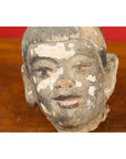 Chinese Antique Painted Terracotta Head with Traces of Original Polychromy-5. Asian & Chinese Furniture, Art, Antiques, Vintage Home Décor for sale at FEA Home