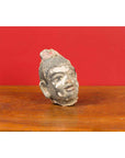 Chinese Antique Painted Terracotta Head with Traces of Original Polychromy-11. Asian & Chinese Furniture, Art, Antiques, Vintage Home Décor for sale at FEA Home