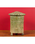 Petit Chinese Ming Dynasty 17th Century Terracotta Granary with Verdigris Patina-4. Asian & Chinese Furniture, Art, Antiques, Vintage Home Décor for sale at FEA Home