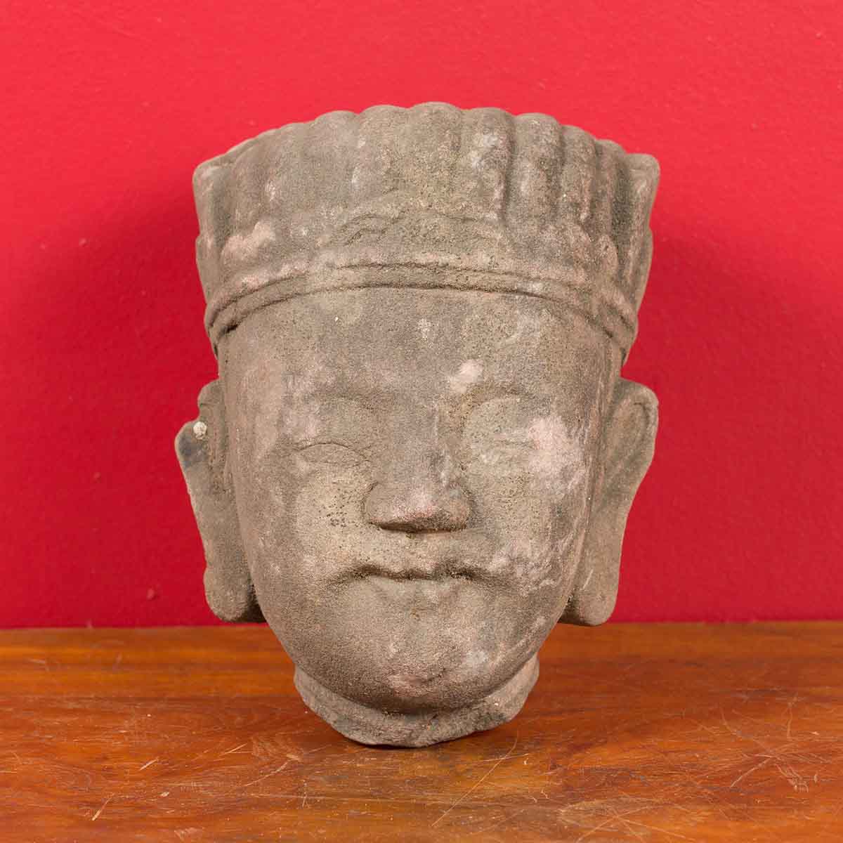 Chinese Qing Dynasty Period 19th Century Carved Head Sculpture of an Official-2. Asian & Chinese Furniture, Art, Antiques, Vintage Home Décor for sale at FEA Home