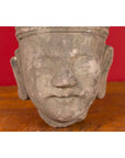 Chinese Qing Dynasty Period 19th Century Carved Head Sculpture of an Official-5. Asian & Chinese Furniture, Art, Antiques, Vintage Home Décor for sale at FEA Home