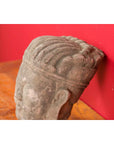 Chinese Qing Dynasty Period 19th Century Carved Head Sculpture of an Official-8. Asian & Chinese Furniture, Art, Antiques, Vintage Home Décor for sale at FEA Home