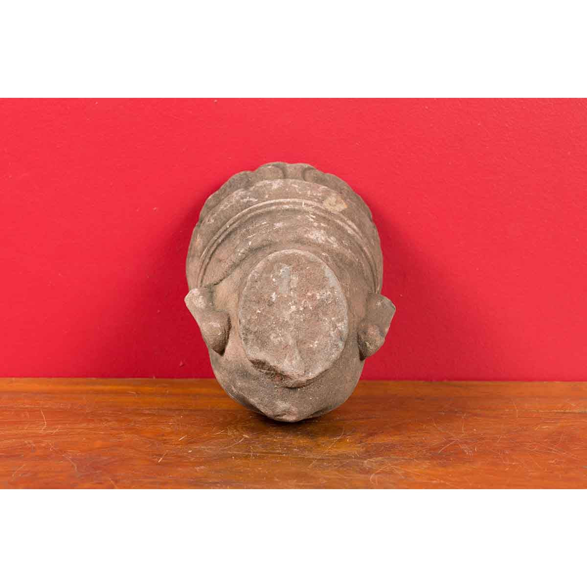 Chinese Qing Dynasty Period 19th Century Carved Head Sculpture of an Official-9. Asian & Chinese Furniture, Art, Antiques, Vintage Home Décor for sale at FEA Home