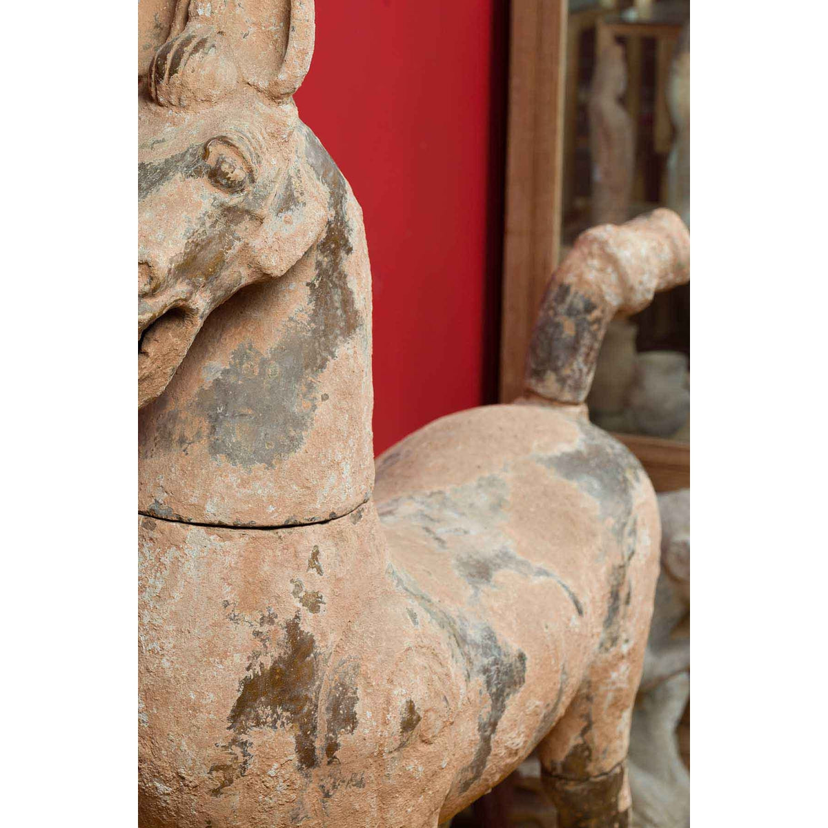 Large Chinese Han Dynasty Period Terracotta Horse, circa 202 BC-200 AD-9. Asian & Chinese Furniture, Art, Antiques, Vintage Home Décor for sale at FEA Home