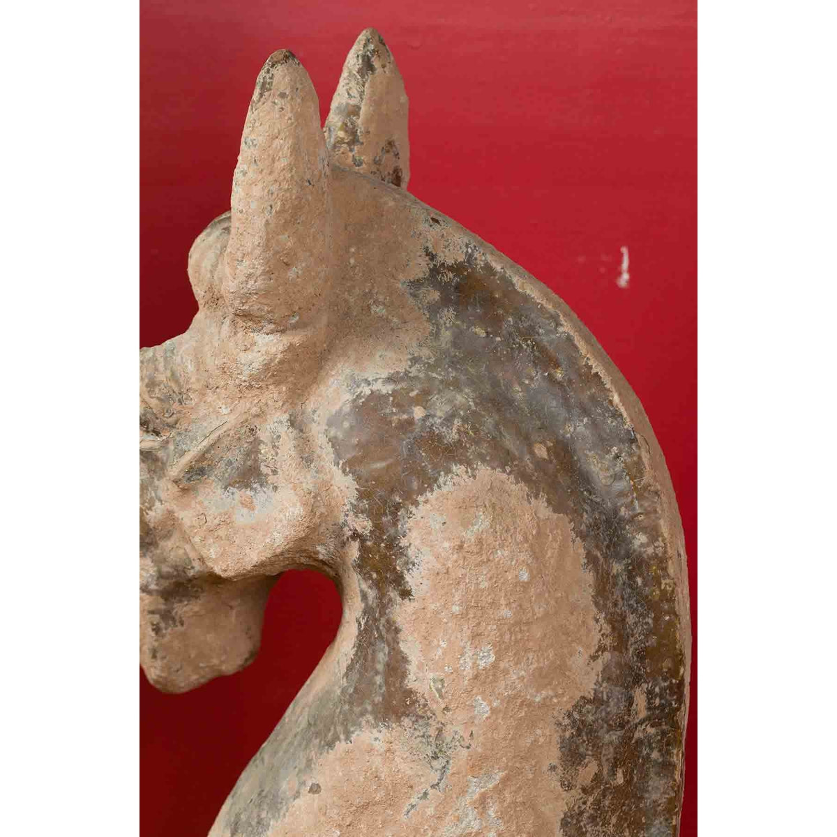 Large Chinese Han Dynasty Period Terracotta Horse, circa 202 BC-200 AD-11. Asian & Chinese Furniture, Art, Antiques, Vintage Home Décor for sale at FEA Home
