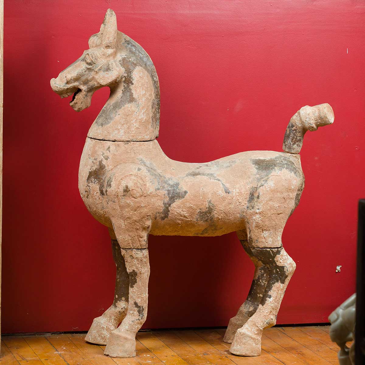 Large Chinese Han Dynasty Period Terracotta Horse, circa 202 BC-200 AD-2. Asian & Chinese Furniture, Art, Antiques, Vintage Home Décor for sale at FEA Home