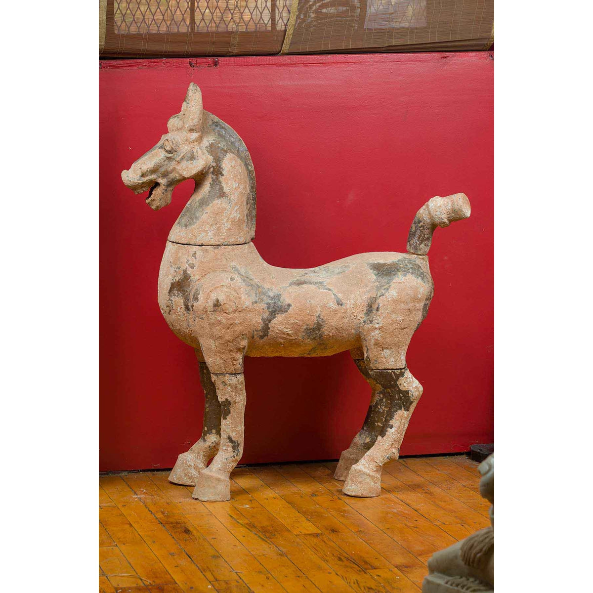 Large Chinese Han Dynasty Period Terracotta Horse, circa 202 BC-200 AD-3. Asian & Chinese Furniture, Art, Antiques, Vintage Home Décor for sale at FEA Home