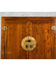 Chinese 19th Century Qing Dynasty Period Elmwood Cabinet with Doors and Drawers-5. Asian & Chinese Furniture, Art, Antiques, Vintage Home Décor for sale at FEA Home