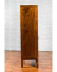 Chinese 19th Century Qing Dynasty Period Elmwood Cabinet with Doors and Drawers-9. Asian & Chinese Furniture, Art, Antiques, Vintage Home Décor for sale at FEA Home
