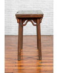 Chinese Qing Dynasty Elm Wine Table with Humpbacked Apron and Carved Spandrels-9. Asian & Chinese Furniture, Art, Antiques, Vintage Home Décor for sale at FEA Home