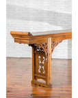 Chinese Shandong Province Early 20th Century Long Elm Altar Console Table-13. Asian & Chinese Furniture, Art, Antiques, Vintage Home Décor for sale at FEA Home