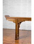 Chinese Shandong Province Early 20th Century Long Elm Altar Console Table-5. Asian & Chinese Furniture, Art, Antiques, Vintage Home Décor for sale at FEA Home