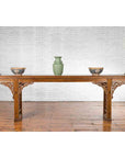 Chinese Shandong Province Early 20th Century Long Elm Altar Console Table-3. Asian & Chinese Furniture, Art, Antiques, Vintage Home Décor for sale at FEA Home