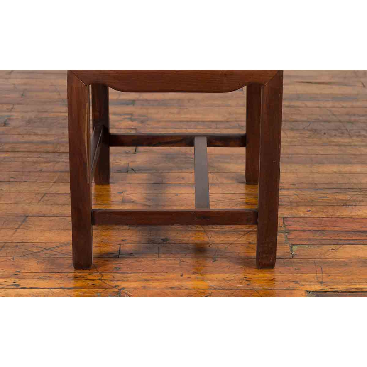 Qing Dynasty Rosewood Armchair with Carved Back & Arms-13. Asian & Chinese Furniture, Art, Antiques, Vintage Home Décor for sale at FEA Home
