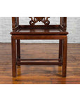 Qing Dynasty Rosewood Armchair with Carved Back & Arms-7. Asian & Chinese Furniture, Art, Antiques, Vintage Home Décor for sale at FEA Home