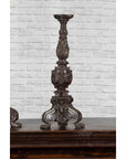 Pair of Vintage Baroque Style Cast Bronze Candlesticks with Cherub Figures-7. Asian & Chinese Furniture, Art, Antiques, Vintage Home Décor for sale at FEA Home