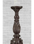 Pair of Vintage Baroque Style Cast Bronze Candlesticks with Cherub Figures-9. Asian & Chinese Furniture, Art, Antiques, Vintage Home Décor for sale at FEA Home