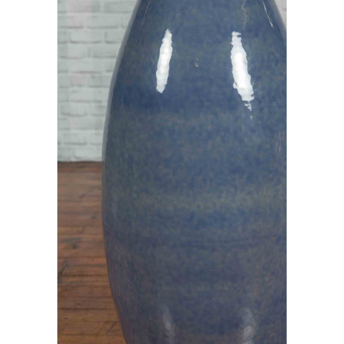 Large Thai Chiang Mai Contemporary Blue Tapered Vase from the Prem Collection-5. Asian & Chinese Furniture, Art, Antiques, Vintage Home Décor for sale at FEA Home