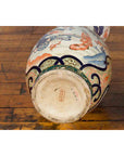 Pair of Chinese Arita Style Palace Vases with Blue, Orange, Green and Gold Decor-15. Asian & Chinese Furniture, Art, Antiques, Vintage Home Décor for sale at FEA Home