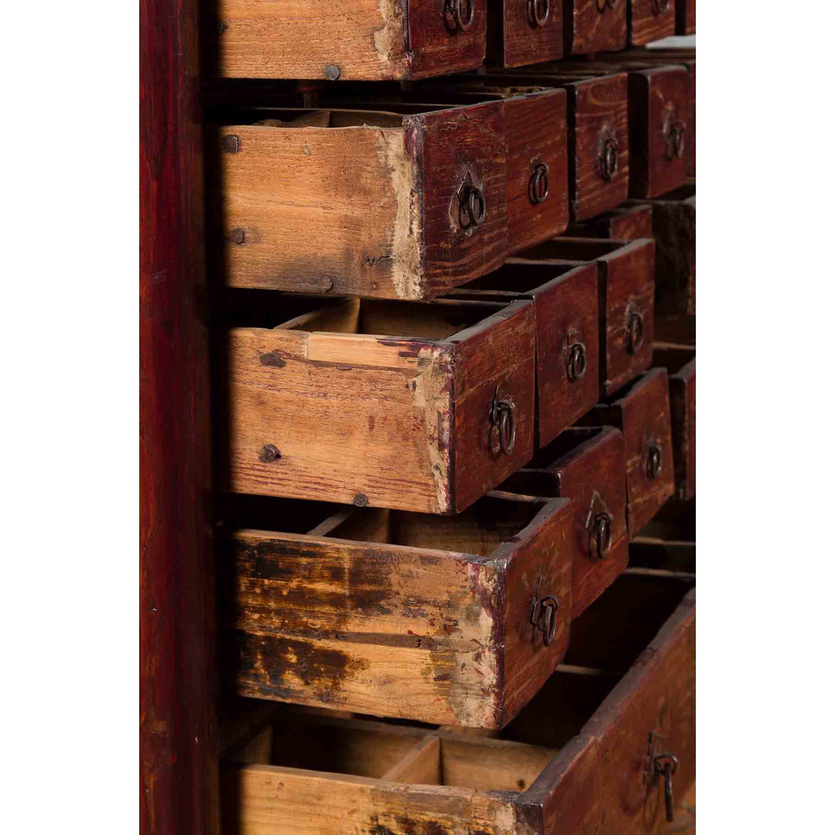 Chinese Qing Dynasty Period Apothecary Chest with 32 Drawers and Aged Patina-13. Asian & Chinese Furniture, Art, Antiques, Vintage Home Décor for sale at FEA Home