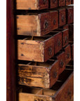 Chinese Qing Dynasty Period Apothecary Chest with 32 Drawers and Aged Patina-13. Asian & Chinese Furniture, Art, Antiques, Vintage Home Décor for sale at FEA Home