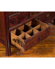 Chinese Qing Dynasty Period Apothecary Chest with 32 Drawers and Aged Patina-7. Asian & Chinese Furniture, Art, Antiques, Vintage Home Décor for sale at FEA Home