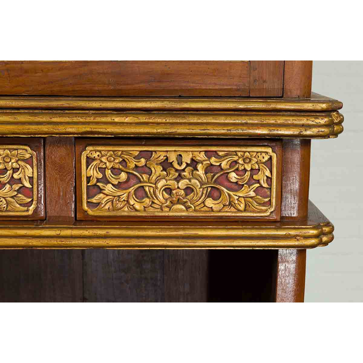 20th Century Indonesian Cabinet with Decorative Midsection Drawers-10. Asian & Chinese Furniture, Art, Antiques, Vintage Home Décor for sale at FEA Home