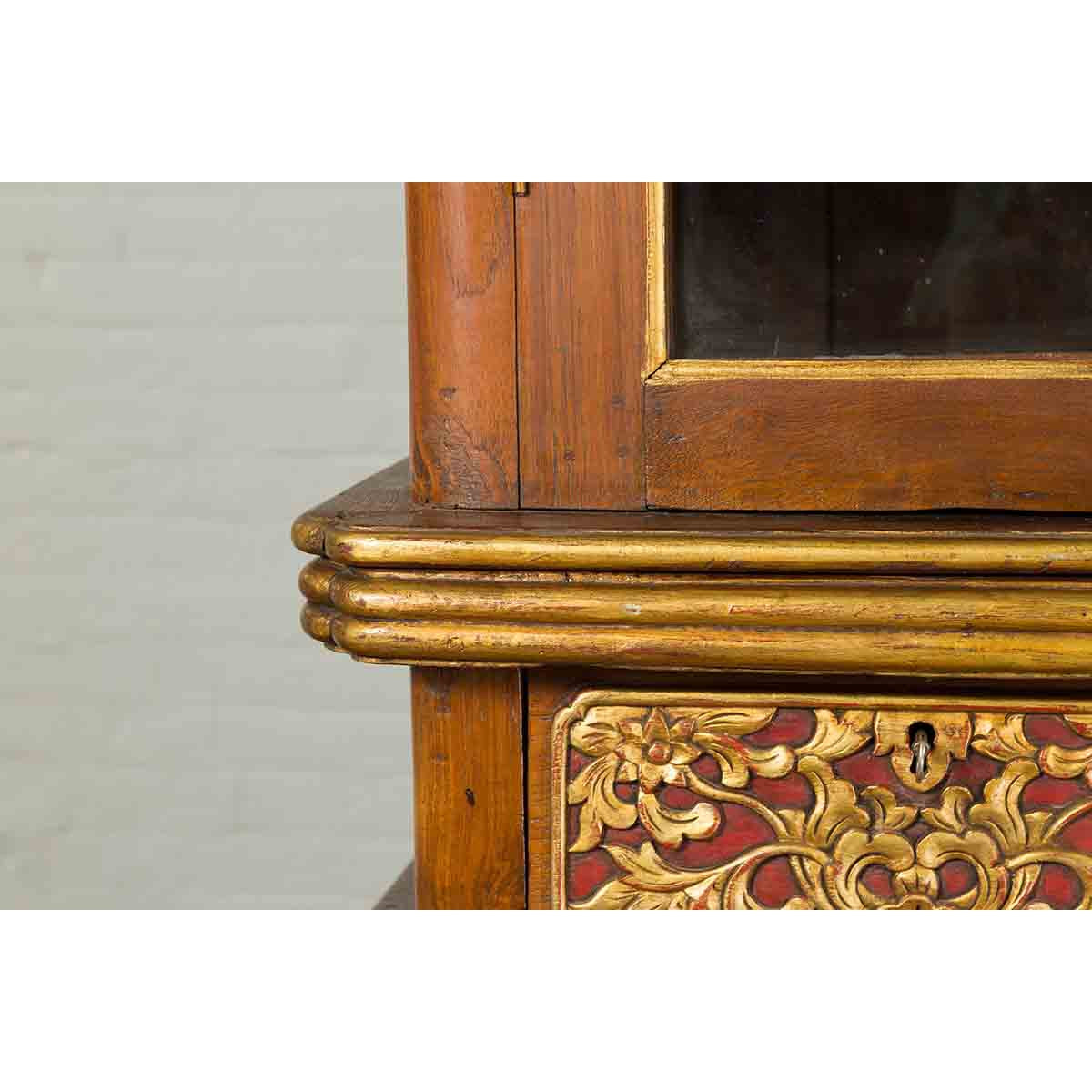 20th Century Indonesian Cabinet with Decorative Midsection Drawers-12. Asian & Chinese Furniture, Art, Antiques, Vintage Home Décor for sale at FEA Home