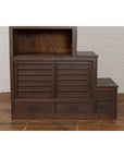 Japanese Tansu Cabinet with Staircase Design, Sliding Doors and Drawers-5. Asian & Chinese Furniture, Art, Antiques, Vintage Home Décor for sale at FEA Home