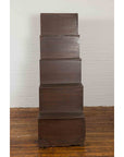 Japanese Tansu Cabinet with Staircase Design, Sliding Doors and Drawers-9. Asian & Chinese Furniture, Art, Antiques, Vintage Home Décor for sale at FEA Home
