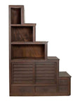 Japanese Tansu Staircase Design Cabinet with Bookshelves & Drawers-1. Asian & Chinese Furniture, Art, Antiques, Vintage Home Décor for sale at FEA Home
