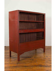 Chinese Early 20th Century Red Lacquered Display Cabinet with Three Drawers-4. Asian & Chinese Furniture, Art, Antiques, Vintage Home Décor for sale at FEA Home
