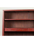 Chinese Early 20th Century Red Lacquered Display Cabinet with Three Drawers-5. Asian & Chinese Furniture, Art, Antiques, Vintage Home Décor for sale at FEA Home