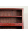 Chinese Early 20th Century Red Lacquered Display Cabinet with Three Drawers-6. Asian & Chinese Furniture, Art, Antiques, Vintage Home Décor for sale at FEA Home