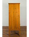 Chinese Qing Dynasty 19th Century Tapered Cabinet with Round Medallion Hardware-11. Asian & Chinese Furniture, Art, Antiques, Vintage Home Décor for sale at FEA Home