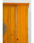 Chinese Qing Dynasty 19th Century Tapered Cabinet with Round Medallion Hardware-9. Asian & Chinese Furniture, Art, Antiques, Vintage Home Décor for sale at FEA Home