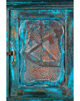 Large 19th Century Royal Teal Cabinet-13. Asian & Chinese Furniture, Art, Antiques, Vintage Home Décor for sale at FEA Home