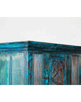 Large 19th Century Royal Teal Cabinet-14. Asian & Chinese Furniture, Art, Antiques, Vintage Home Décor for sale at FEA Home
